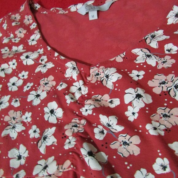 Clockhouse Ckh Floral Stretch MIni Dress - Coral - Picture 3 of 4